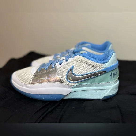 Nike Ja 1 “All Star” Basketball Sneaker in Glacier Blue Size 7Y - Picture 11 of 15